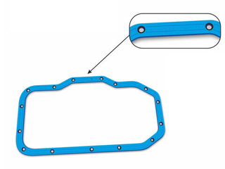Прокладка поддона 406-1009070-01 БМРТ масляного картера с прессшайбами (силикон синий МБС) 24071