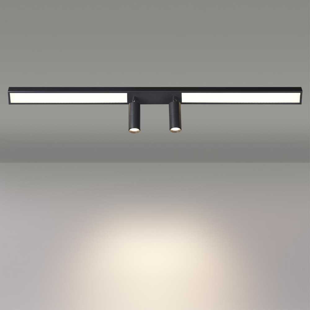 5690/14CL LEDIO LN23 053 чёрный Потолочный светильник LED 14W 3000K 950Лм 220V HAWK