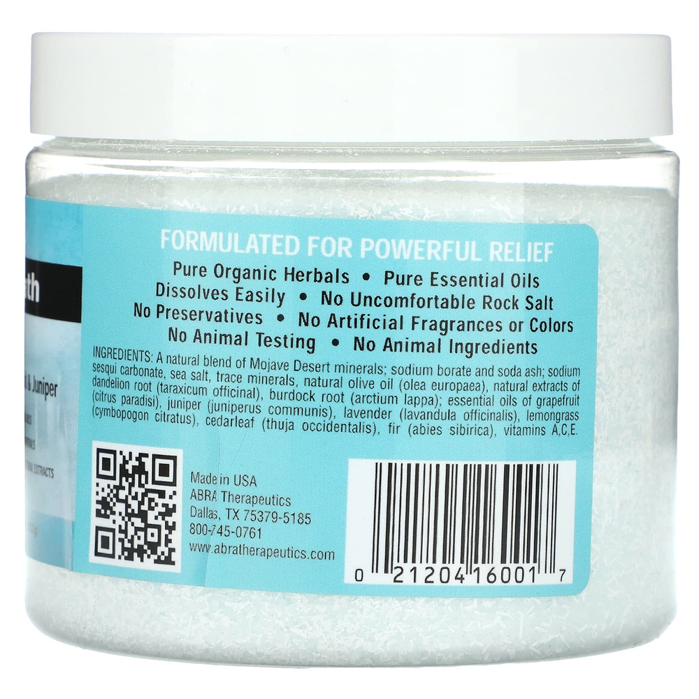 Abra Therapeutics, Cellular Detox Bath, грейпфрут и можжевельник, 482 г (17 унций)