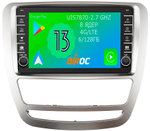 Магнитола для Sollers ST6 (взамен монохром экрана) - Airoc AB-3305 (кнопки и крутилки), Android 13, TS20, 6/128Гб, SIM-слот, CarPlay