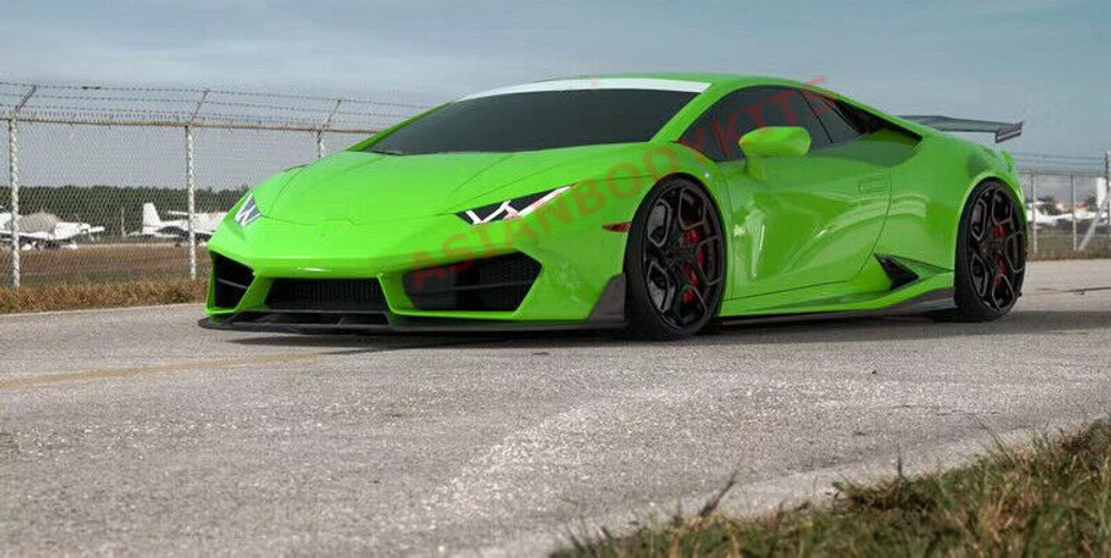 Карбоновая губа переднего бампера для Lamborghini Huracan LP 580 2017-2020 Ламборгини Хуракан