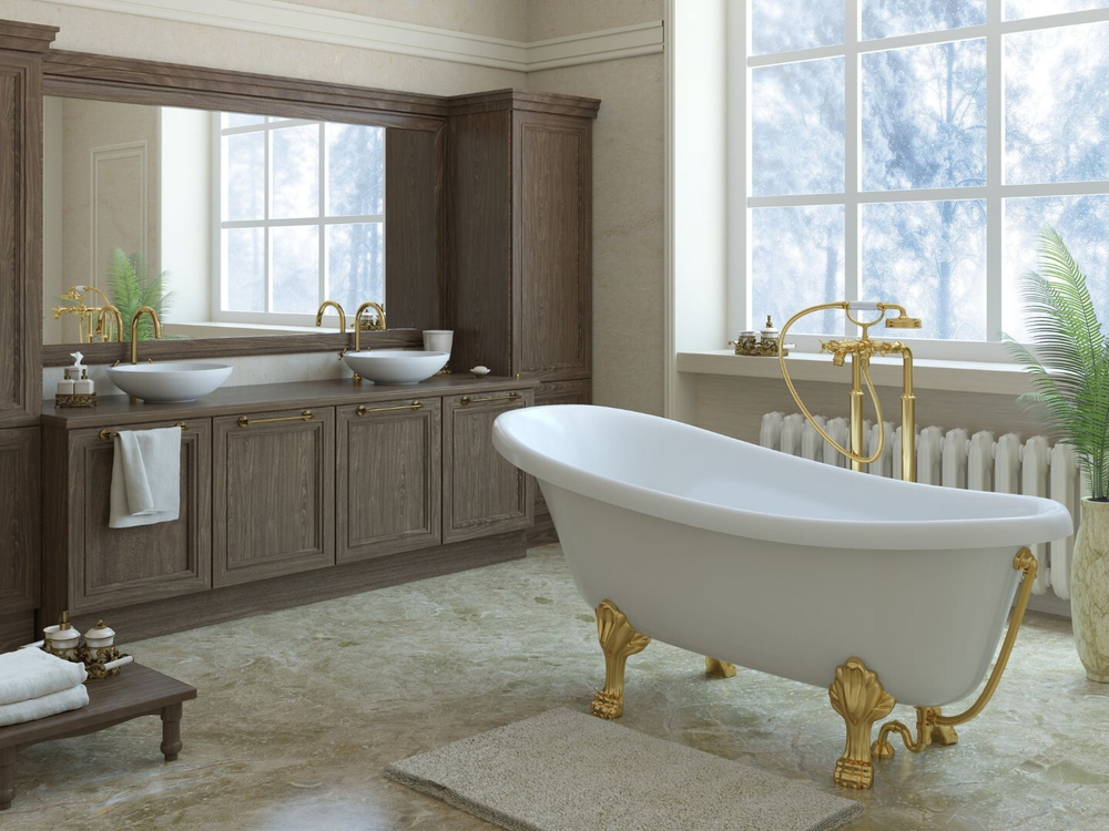 Ванна из литьевого мрамора Эстет Марсель 170х80 белая, ФР-00001849