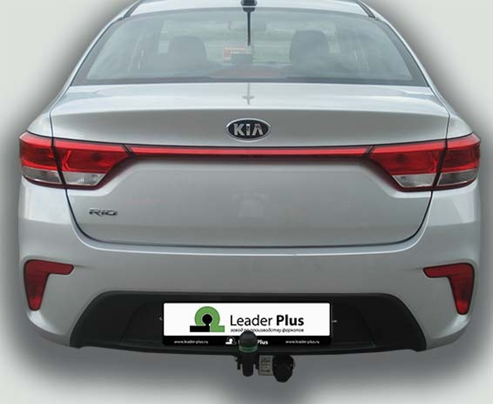 Фаркоп(прицепное) Лидер-Плюс для HYUNDAI SOLARIS 2 (седан) (2017- ) / KIA RIO 4 (только без среднего ПТФ) (2017-)(паспорт и сертификат в комплекте)(без электрики)H228-A