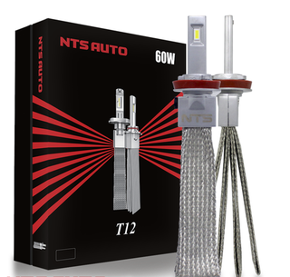 Автолампа LED Н11\8 к-т (КОСИЧКА) Т12  60W 6500K NTS-AUTO CANBUS (T12-H11)