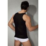 Мужская майка черная из натурального хлопка Doreanse 2005