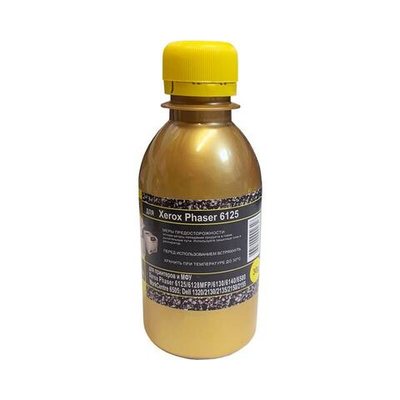 Тонер для XEROX Phaser 6125/6130/6500/С1100 (30гр, желтый, NonChem) Gold ATM