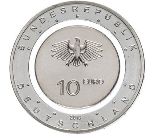 10 евро. Парашют Парашютист Воздух в движении (G). Германия. 2019 год.