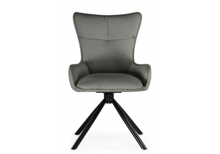 Стул на металлокаркасе Woodville Chicago light gray, black, ножки черные