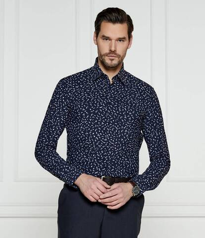 Рубашка P-ROAN-kent-C1-233 BOSS BLACK - темно-синий(50533561)