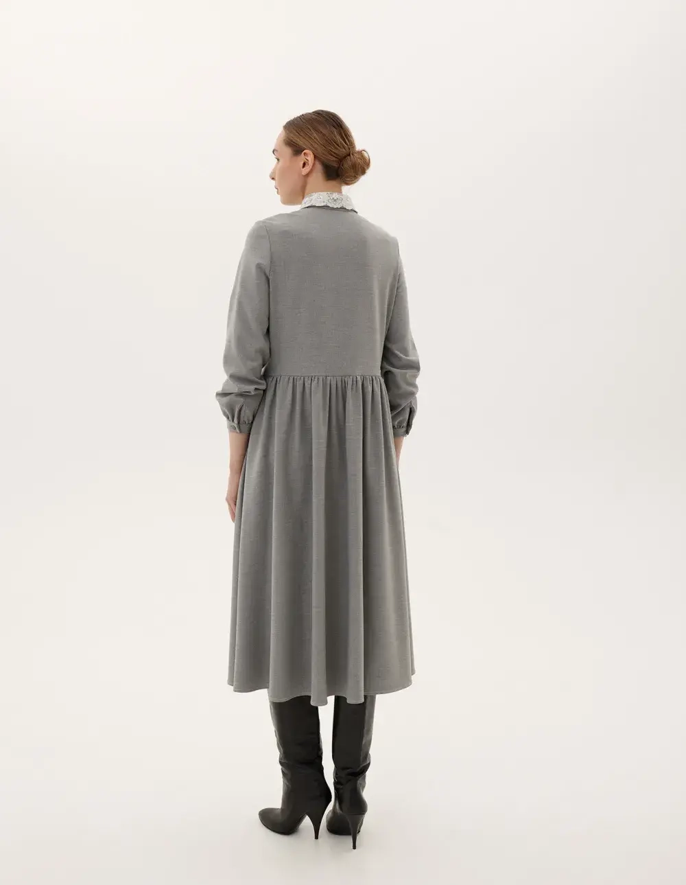 Платье «Школа», серый