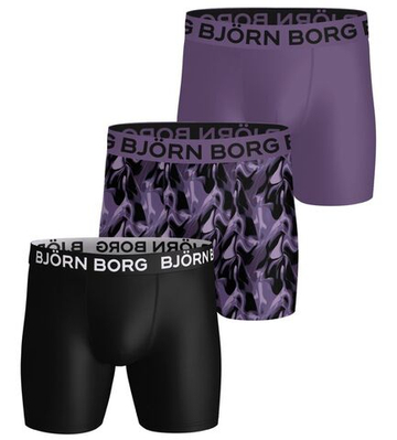 Мужские спортивные боксеры Björn Borg Sports Microfiber 3P - multicolor