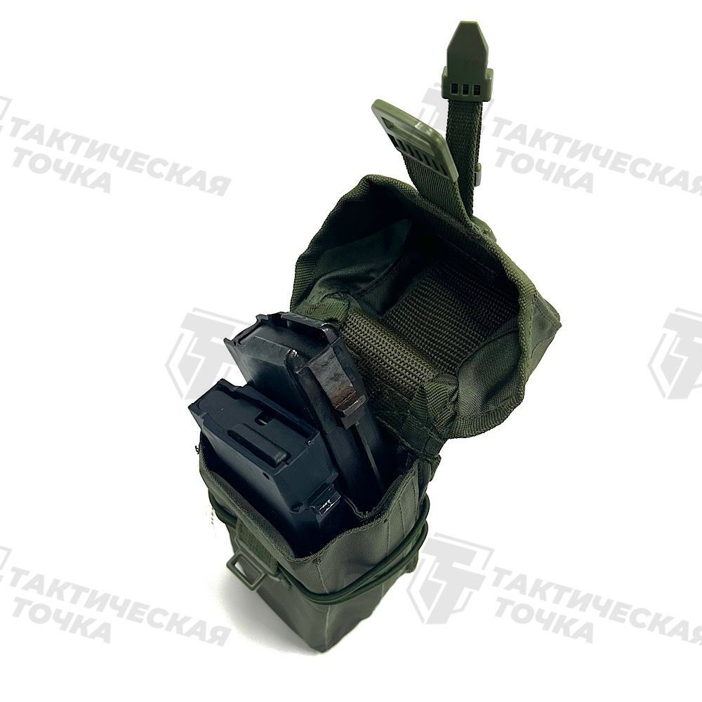 Подсумок "СОВА" АК двойной бесшумный СН76 олива