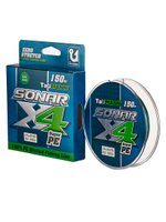 Плетеный шнур для рыбалки TauMANN Sonar PE X4 150m #1.2 (0.18mm) Yellow