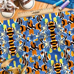 Ткань ниагара плавающий тигр