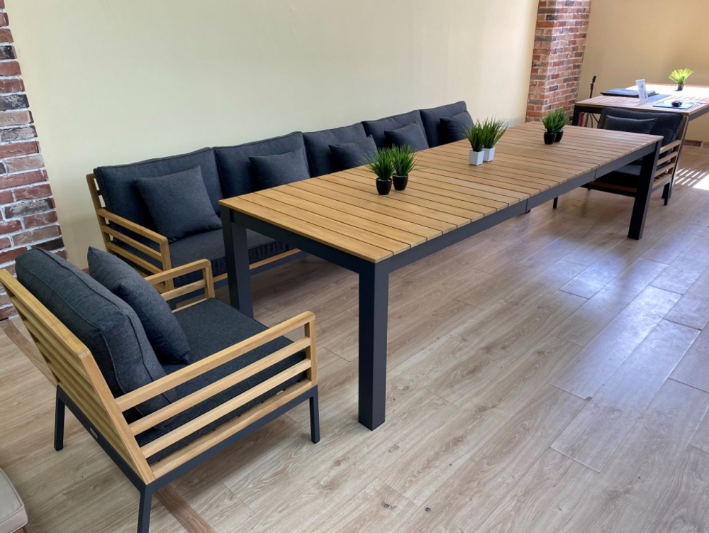 Стол обеденный ТЕЛЛА XL из тика 300x100