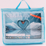 Одеяло "РУ. ЛЕБЯЖИЙ ПУХ" Лавртекс, стандарт, плотность 300 г/м2, микрофайбер, Россия.