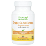 Super Nutrition, фитосомы виноградных косточек, 300 мг, 60 растительных капсул