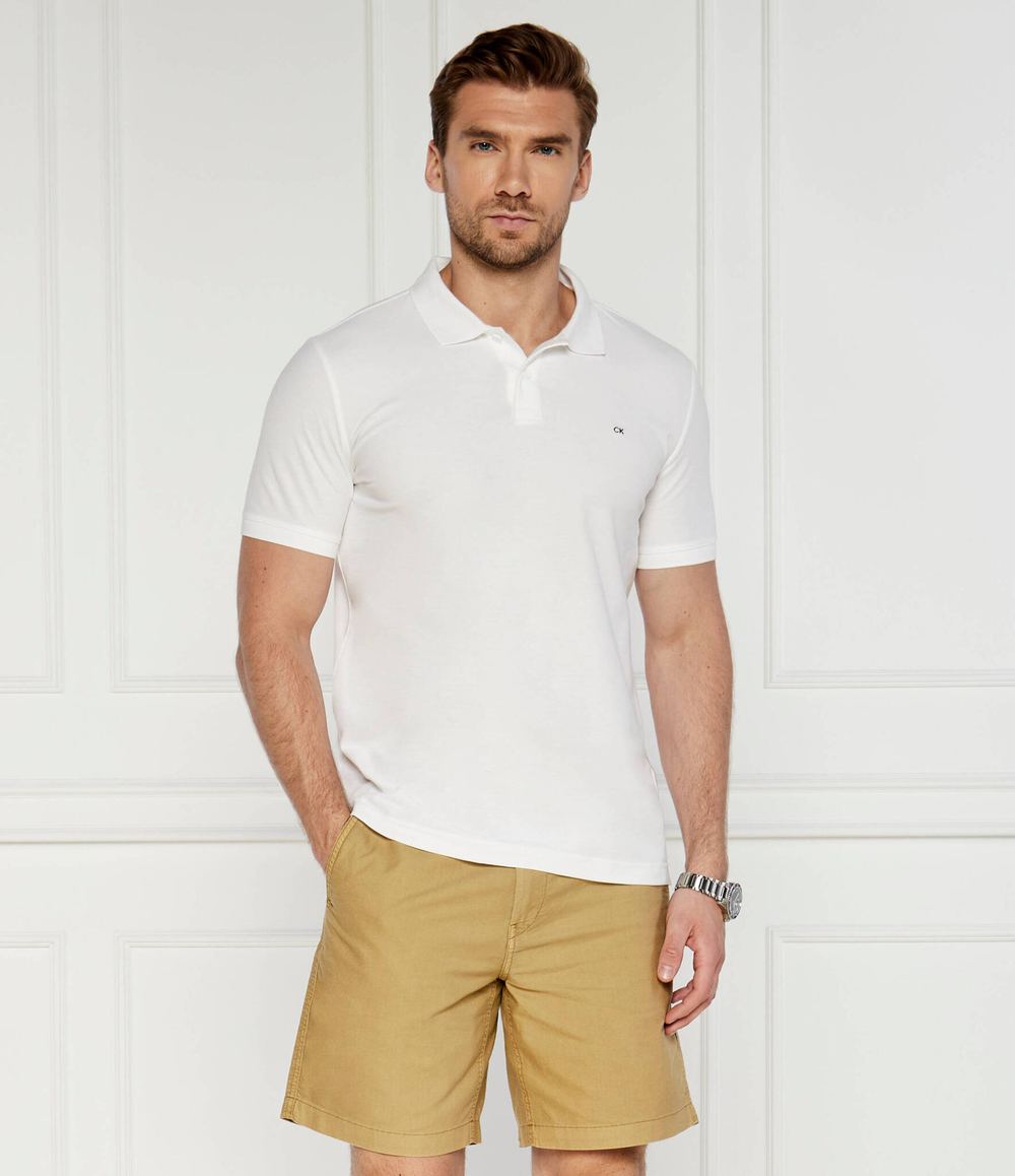 Поло PIQUE Calvin Klein - белый(K10K102964)