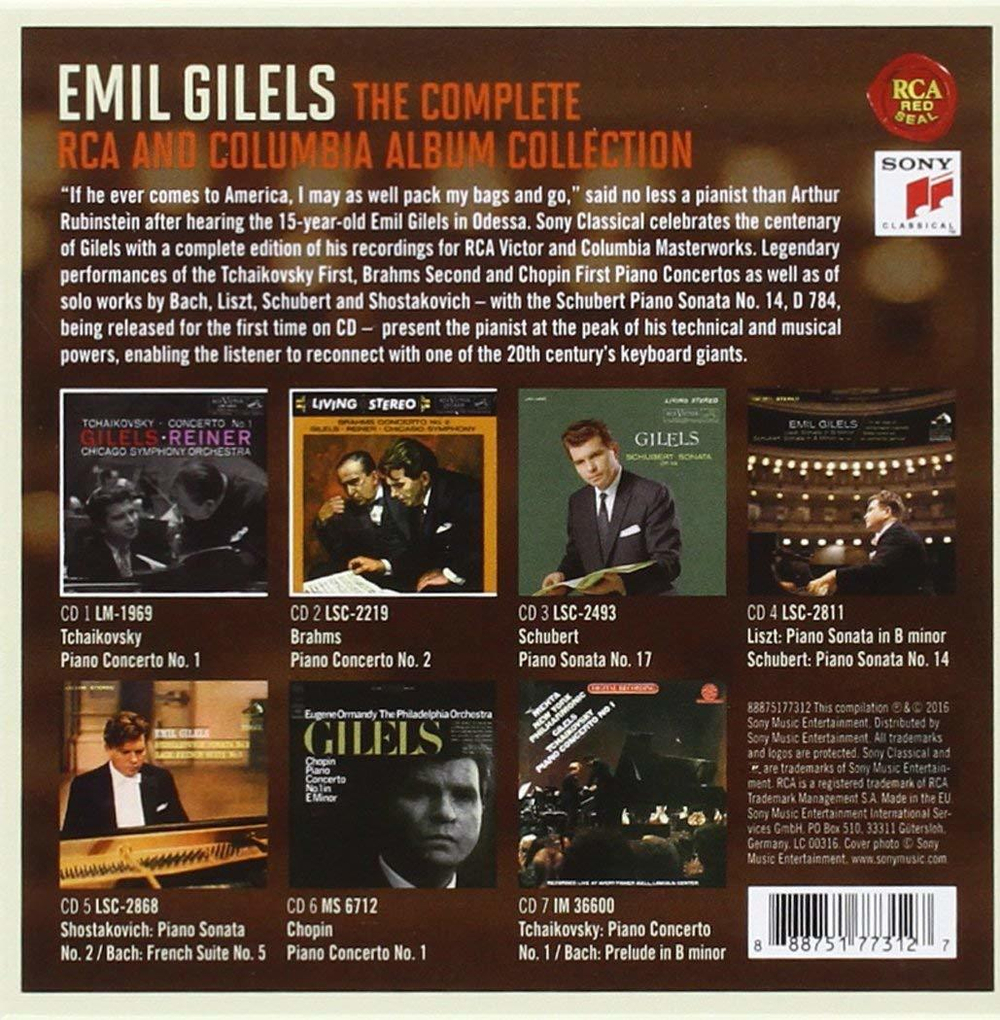 Emil Gilels / The Complete RCA And Columbia Album Collection (7CD)