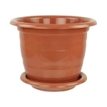 Горшок цветочный Виола 3,5л. с поддоном коричневый