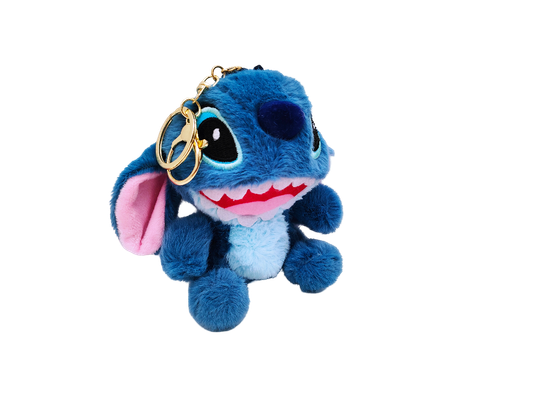 Мягкая игрушка брелок Стич с открытым ртом 12см