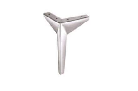 Опора угловая изогнутая (хром) h=130 (60) GL