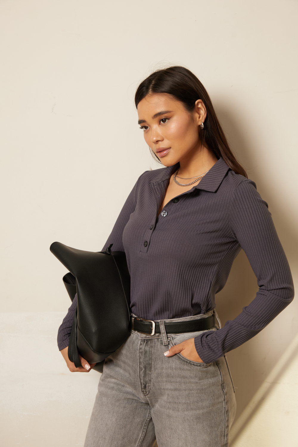 Лонгслив поло