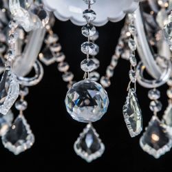 Citilux Финка CL353181 Люстра стеклянная подвесная Белая