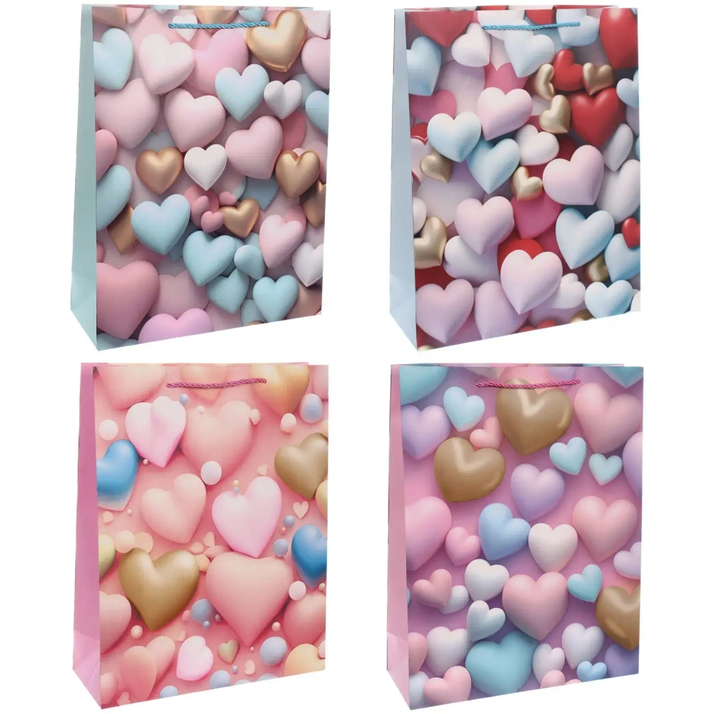 Пакет подарочный «Счастье есть» 31*40*12 см, микс