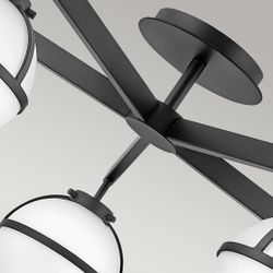 Потолочный светильник для ванных комнат Hinkley HK-HOLLIS-5-O-BK Hinkley