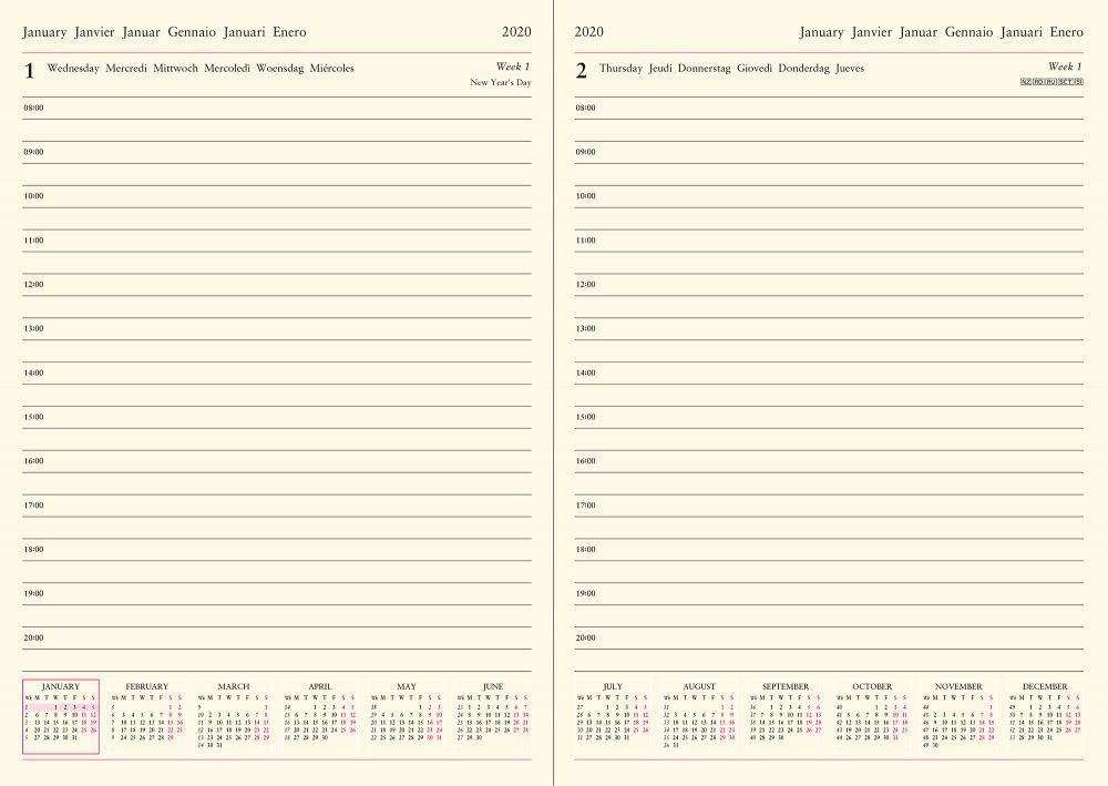 Ежедневник Letts Lecassa A5 кремовые страницы (412 160050)
