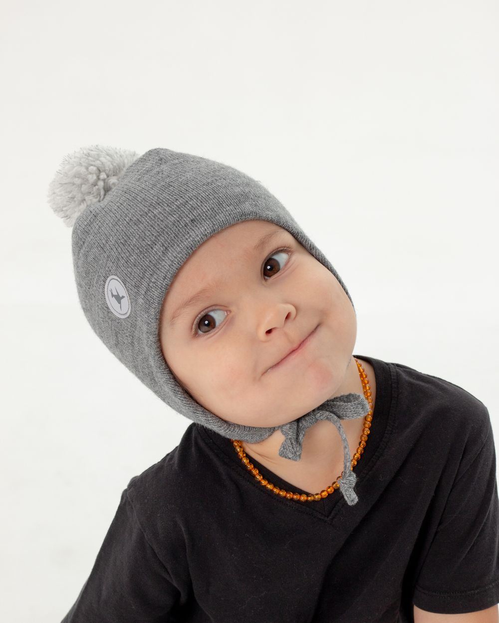 Шапка весенняя/осенняя вязаная КОДИ (Пепельный)