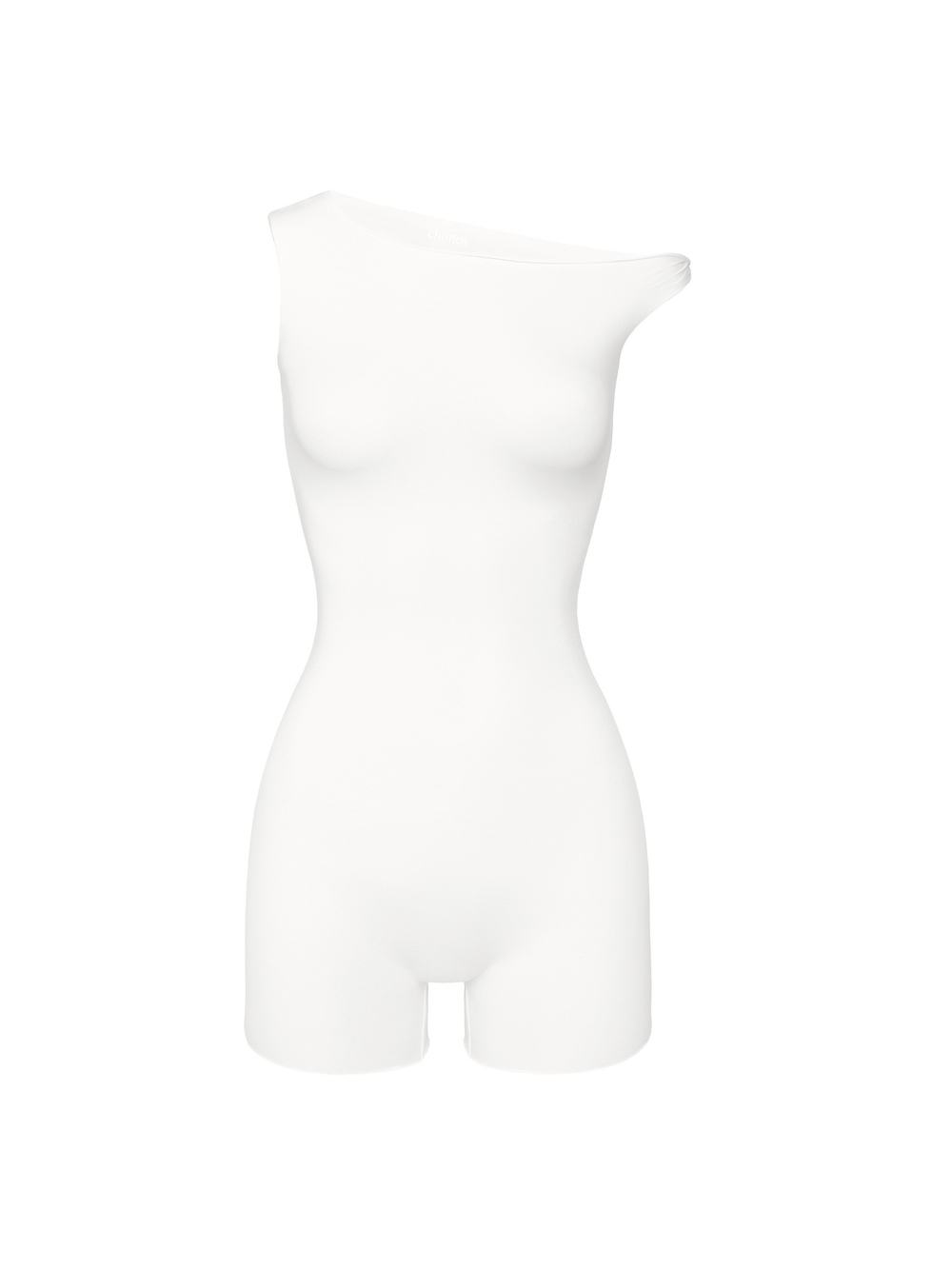 white asymmetric overall