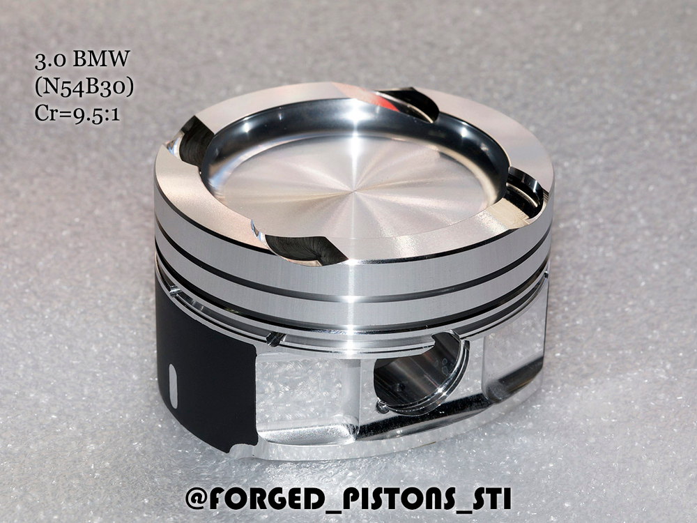 Кованые поршни СТИ BMW 3,0l N54B30 ТУРБО. Артикул - 330.11.2 Forged Pistons STI
