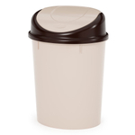 Контейнер для мусора 8л овальный (бежевый)