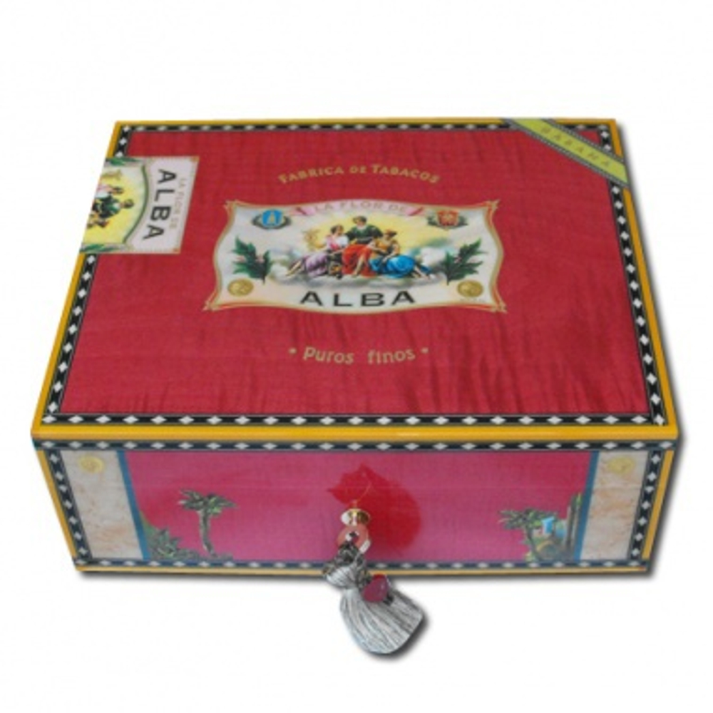 Хьюмидор Elie Bleu ALBA 75 cigars Red sycamore