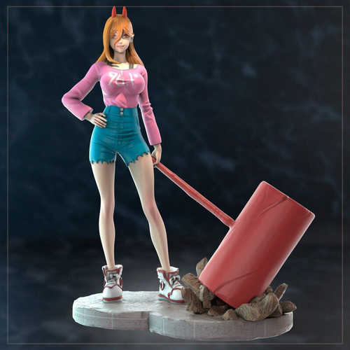 Пауэр Power Человек бензопила Chainsaw Man Коллекционная Фигурка Аниме