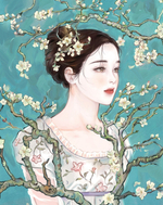 Girl in fame. Coloring Book