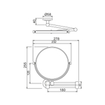 Зеркало Jaquar ACN-CHR-1193N