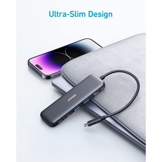 Хаб Anker 332 PowerExpand+ USB-C Hub 5 в 1 (A8355H11) Черный