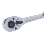 KING TONY (3761-08F) Трещотка 3/8", 200 мм, 32 зубца, флажковая с кнопкой