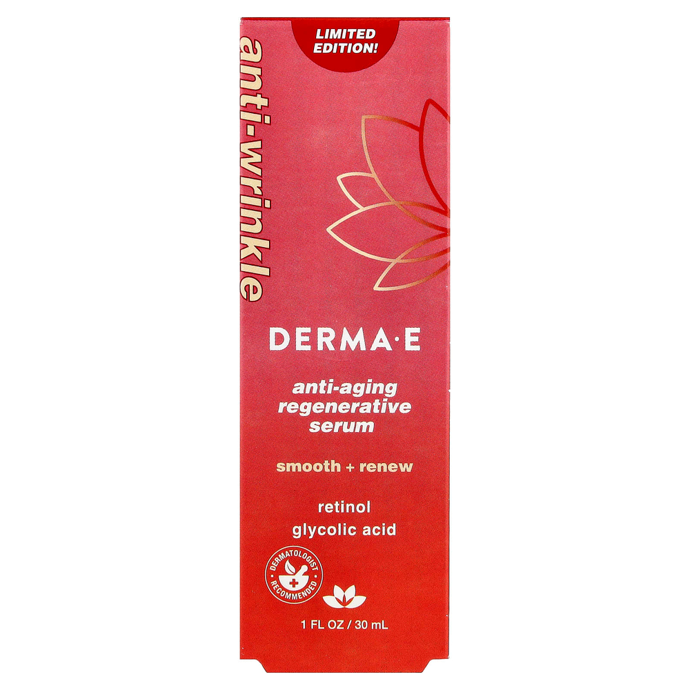 DERMA E, Регенеративная антивозрастная сыворотка, 30 мл (1 жидк. Унция)