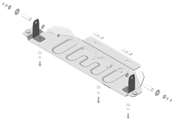 Защита Разд. коробки. 5 мм, Алюминий. для Dodge Ram 1500 2024-н.в., Motodor.32918