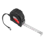 Рулетка Black,5 м х 19 мм,обрезиненный корпус Matrix