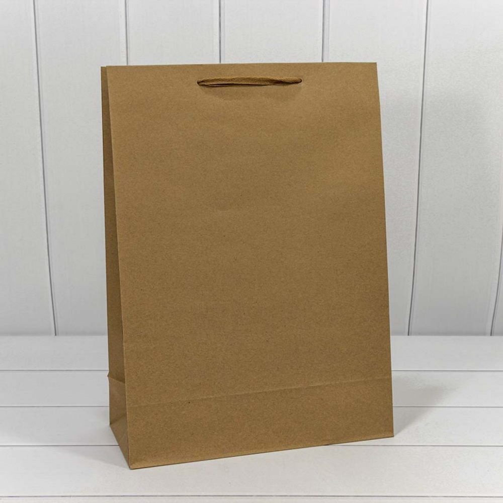 Пакет подарочный 32х45х14см (Крафт)