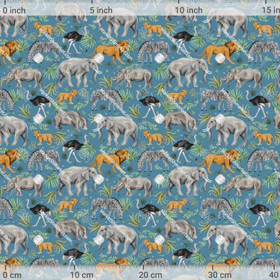 Сафари на голубом фоне by 13 RAPPORTS 612 DPI