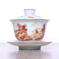 Гайвань Предместье монастыря, фарфор, 180 мл