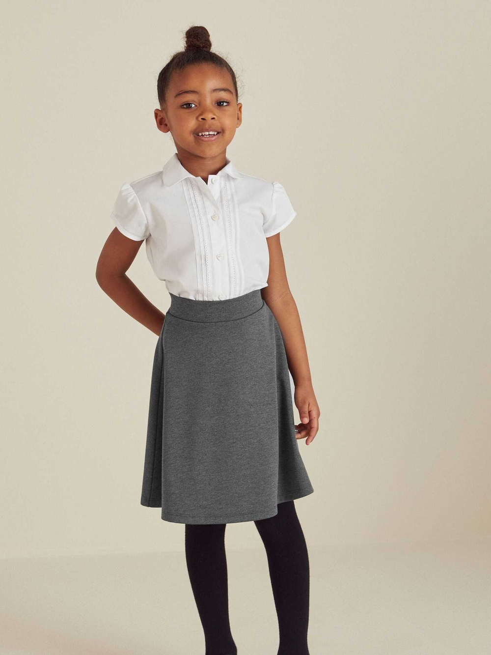 Юбка школьная для девочки Next C86-017, Серый