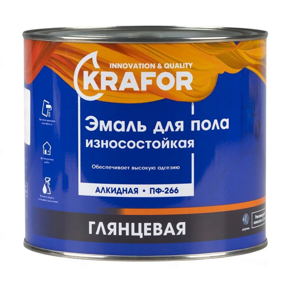 Эмаль ПФ-266 Золотистая 2,7кг Крафор