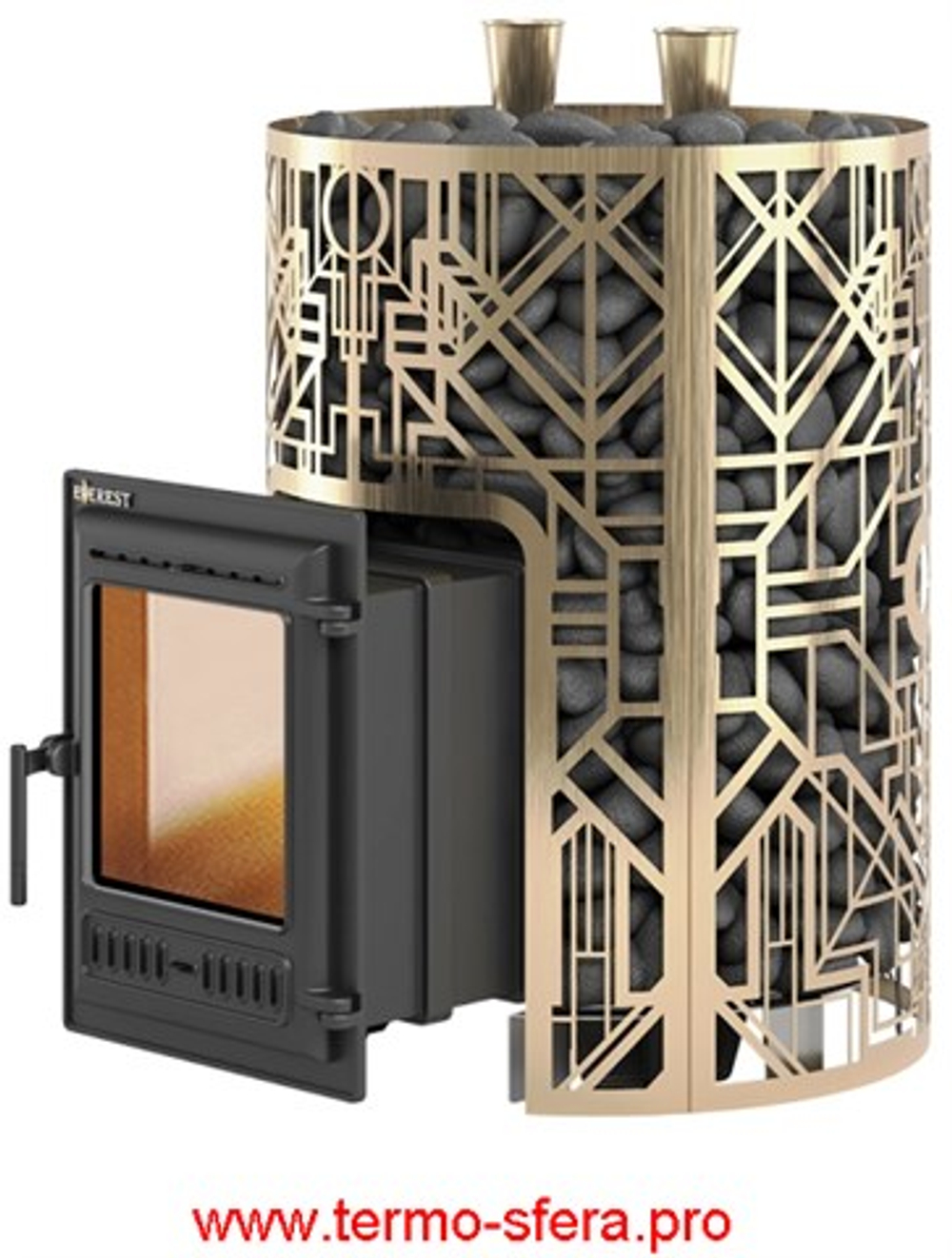 Печь для бани Эверест "Steam Master" GALAXY 30 (320) ЧУГУН GOLD